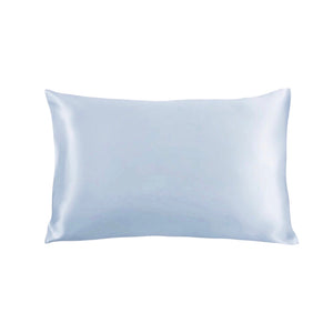 Zipper Premium Silk Pillowcase - Sky Blue