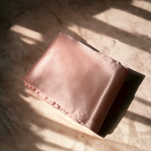 Zipper Premium Silk Pillowcase - Rose Gold