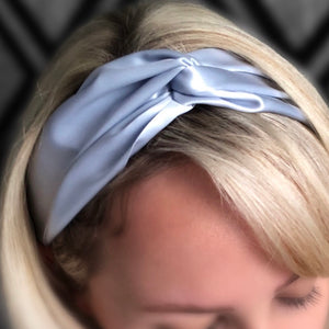 Pure Mulberry Silk Headband - Sky Blue