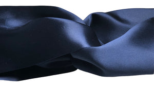 Pure Mulberry Silk Headband - Navy