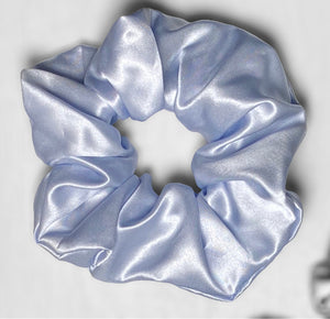 Large 100% Pure Silk Hair Ties - Sky Blue