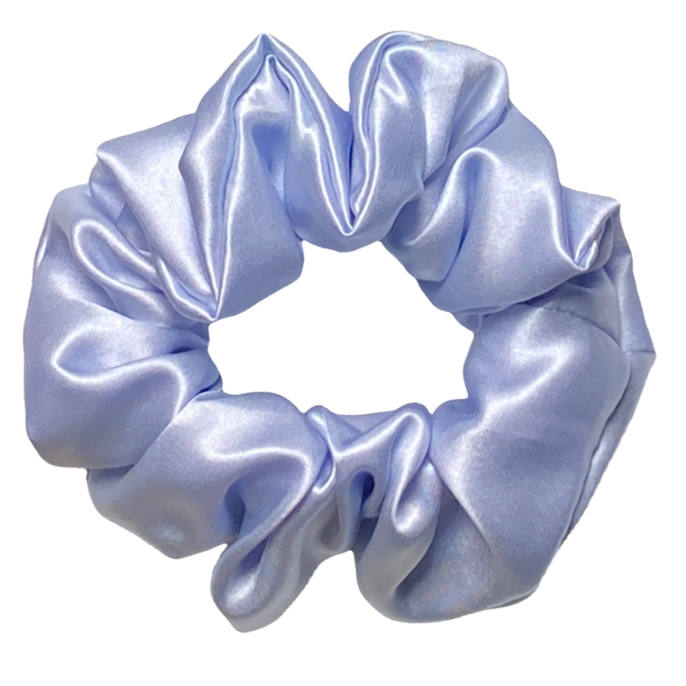 Medium 100% Pure Silk Hair Ties - Sky Blue