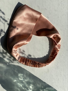 Pure Mulberry Silk Headband - Rose Gold