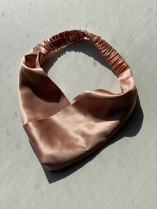 Pure Mulberry Silk Headband - Rose Gold