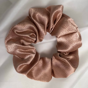 Pale Pink Satin Scrunchie - Set of 2