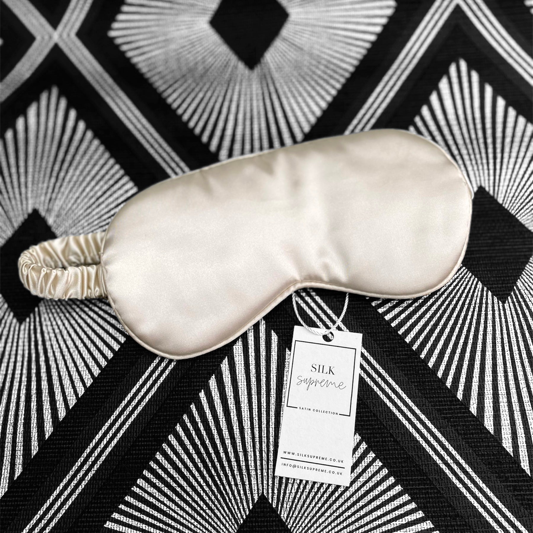 Satin Sleeping Eye Mask - Beige