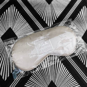 Satin Sleeping Eye Mask - Beige