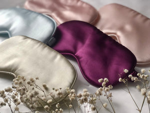 Satin Sleeping Eye Mask - Champagne Pink