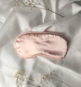 Satin Sleeping Eye Mask - Blush Pink