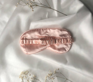 Satin Sleeping Eye Mask - Blush Pink