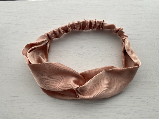 Satin Headband - Rose Gold