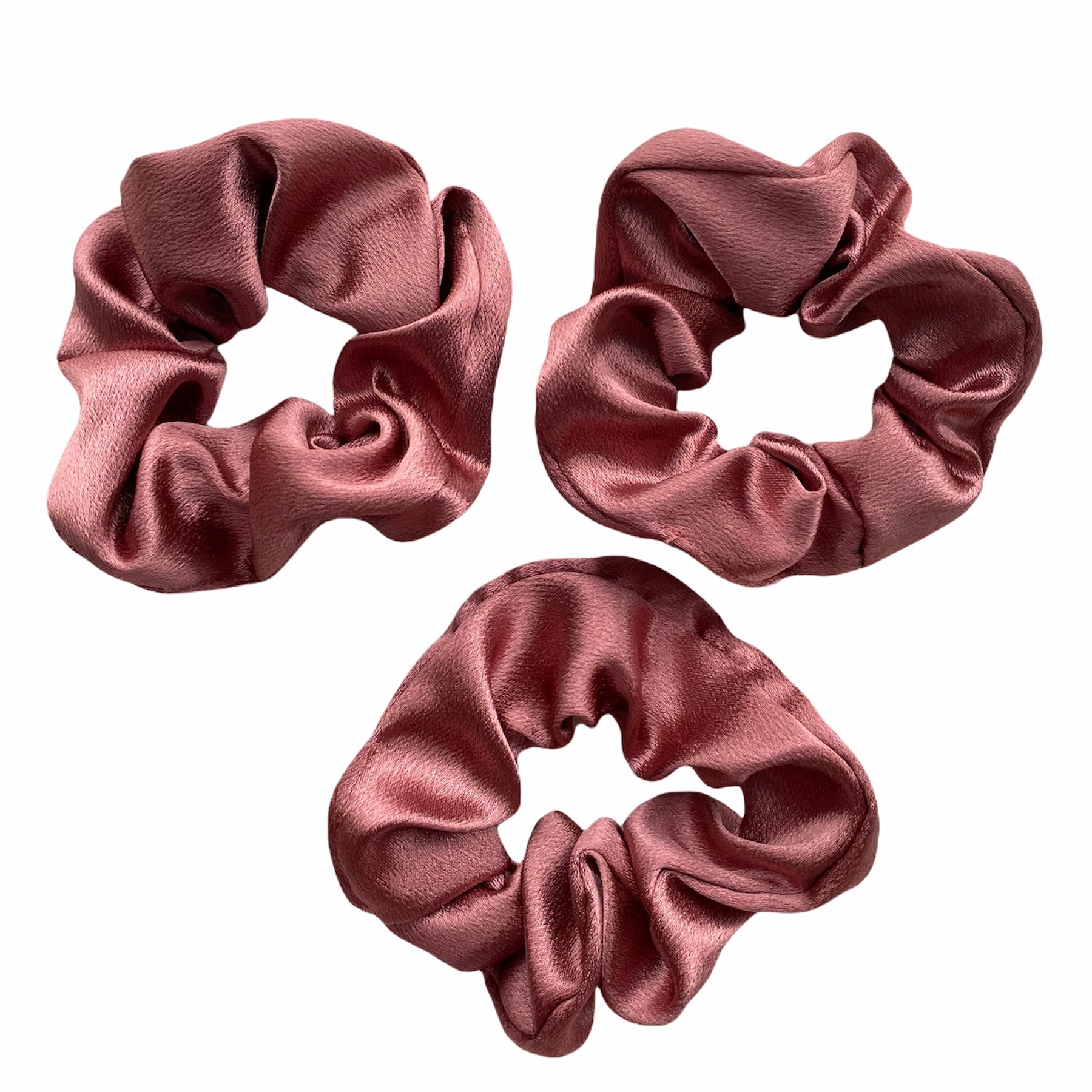 Pastel Satin Scrunchie - Set of 3