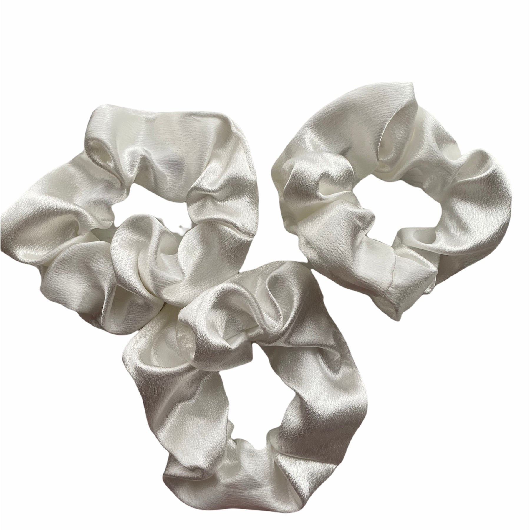 Pastel Satin Scrunchie - Set of 3